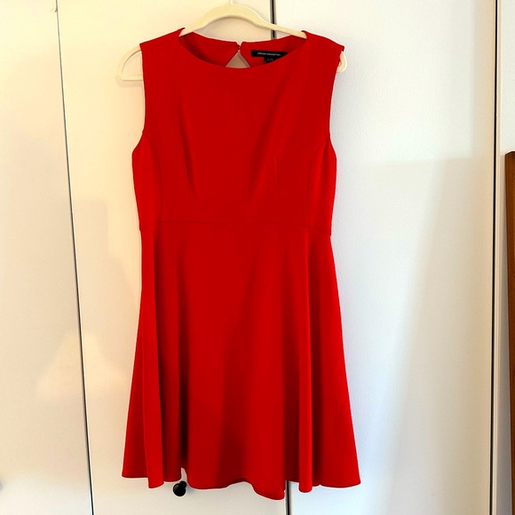 Red French Connection A-line dress - Picture 1 of 4